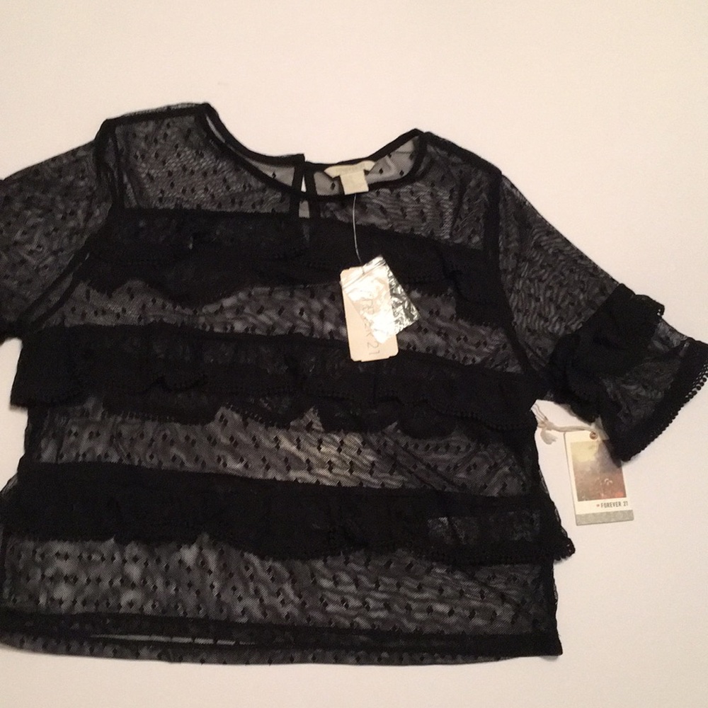 Forever 21 - Sexy see-through crop top NWT.